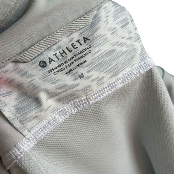 Athleta Run With It Grey Verve Horizon Print Lightweight Zip Front Jacket - Picture 7 of 8